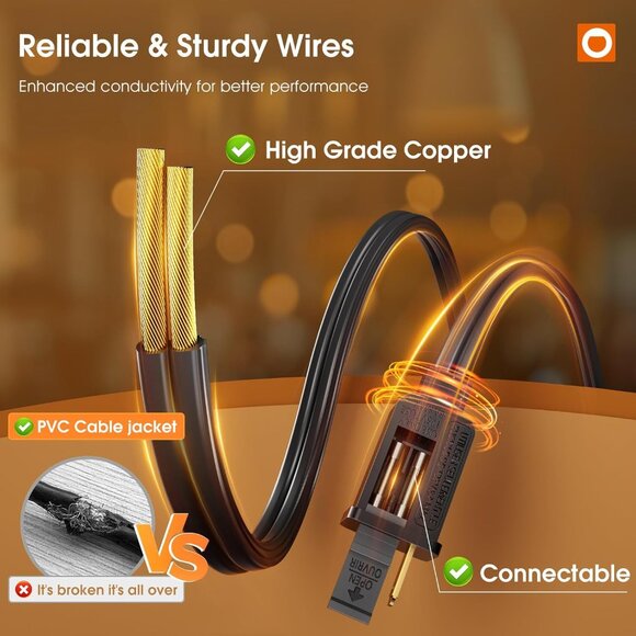 50FT LED Outdoor String Lights with Edison Shatterproof Bulbs, Weatherproof Stra - Picture 7 of 8